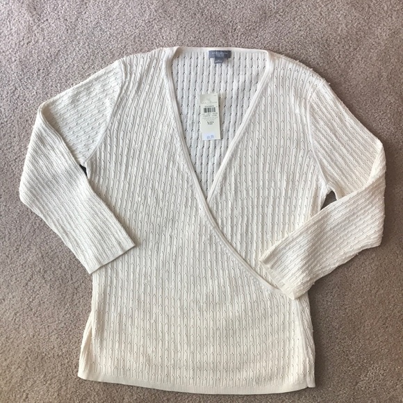 Ann Taylor Sweaters - Ann Taylor off white sparkle sweater